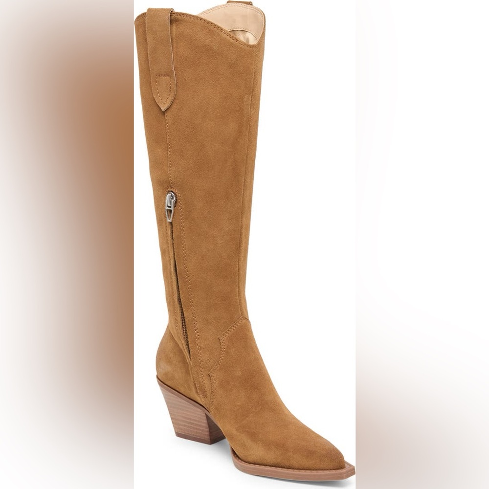 NEW Dolce Vita Regy Suede Western Boots Size 7 - Picture 3 of 14